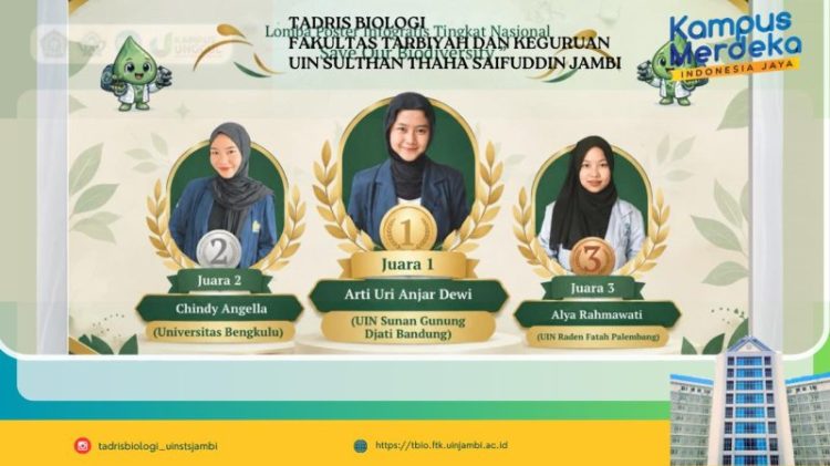 Semarak International Tarbiyah Championship, Tadris Biologi Gelar Lomba Poster Infografis Nasional Bertema “Save Our Biodiversity”
