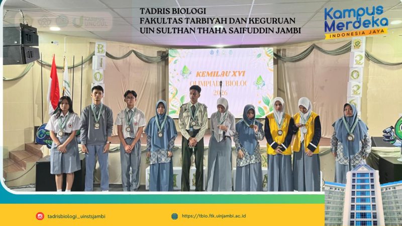 Tadris Biologi UIN STS Jambi Cetak Generasi Berprestasi melalui Olimpiade Biologi International Tarbiyah Championship 2026